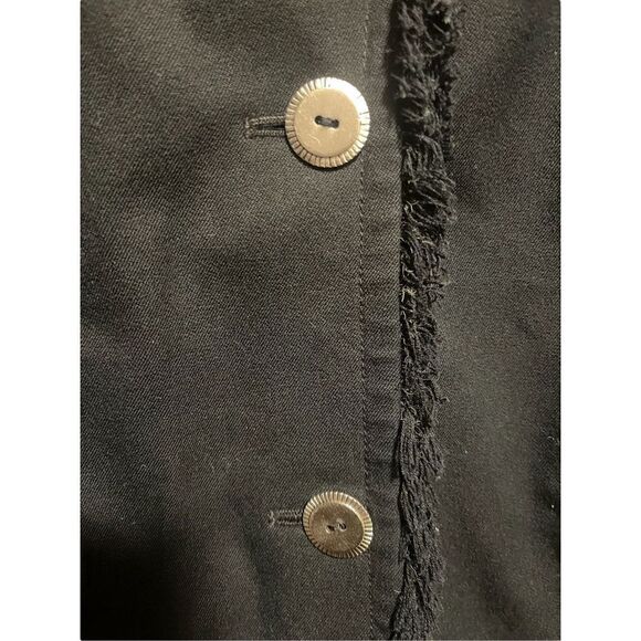 St. John Sports Cotton Black Jacket Women's SZ Md - Picture 5 of 7